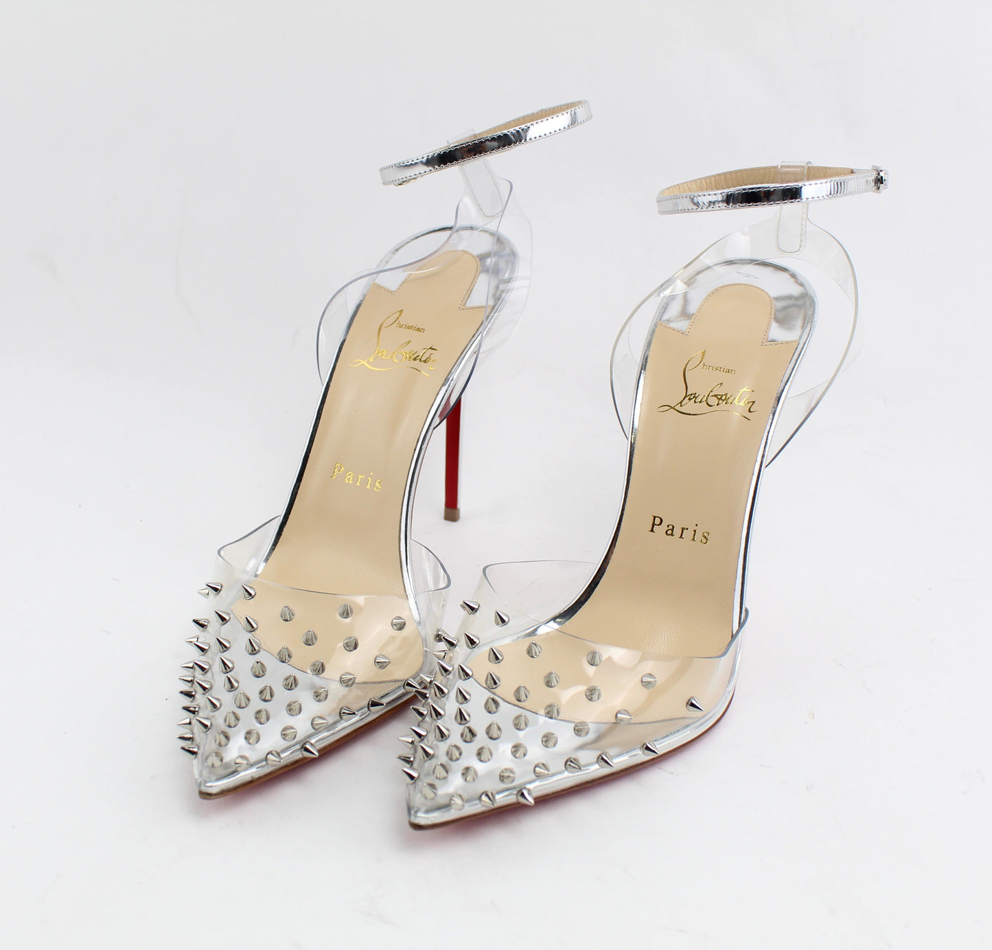 CHRISTIAN LOUBOUTIN SPIKOO 100MM  PVC