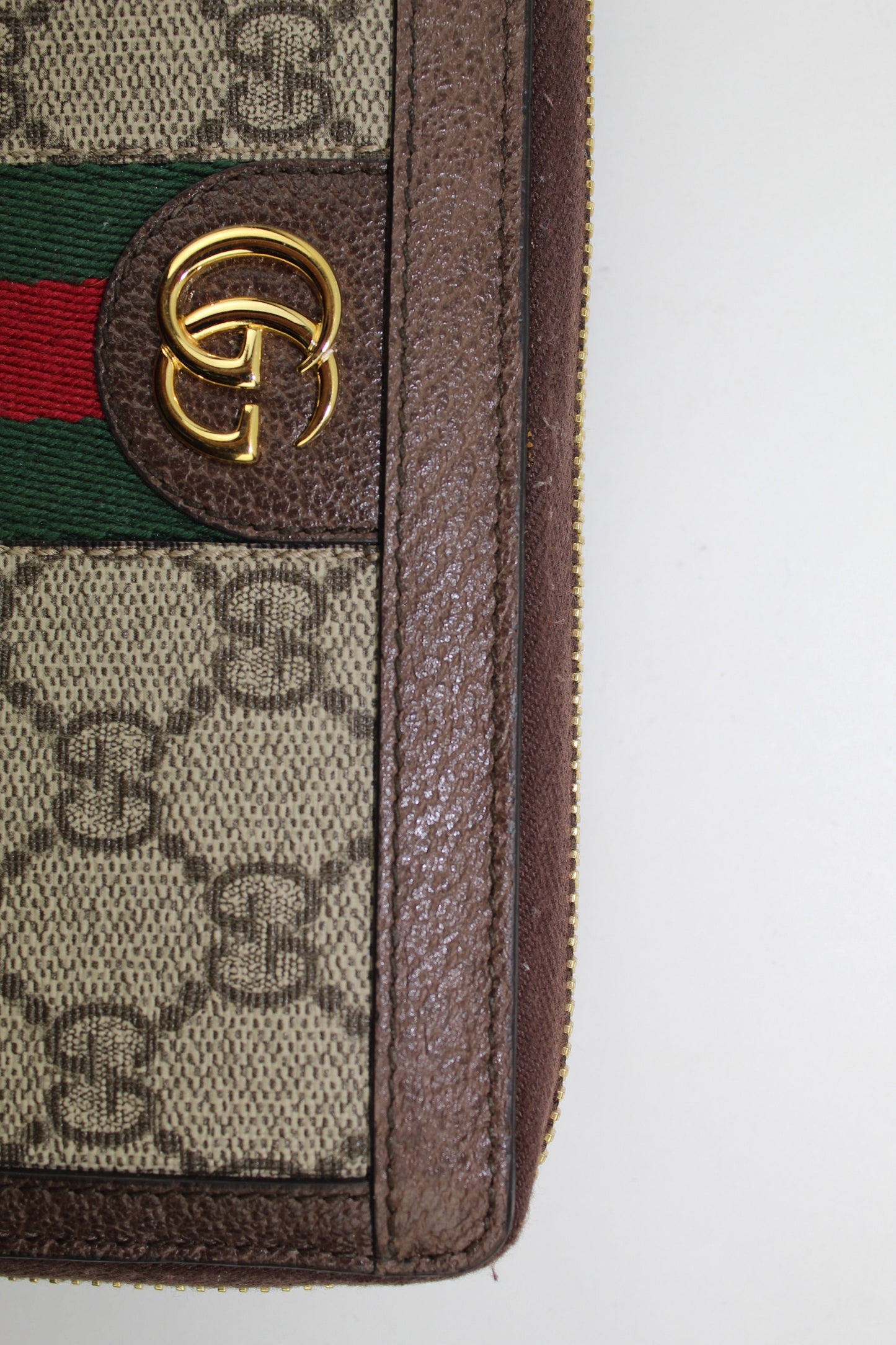 GUCCI OPHIDIA GG SUPREME CANVAS WALLET