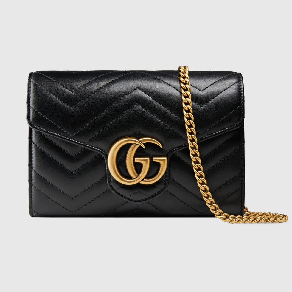 Gucci GG Marmont Matelassé Mini Bag in Black