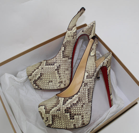 CHRISTIAN LOUBOUTIN PYTHON DAFSLING 160MM