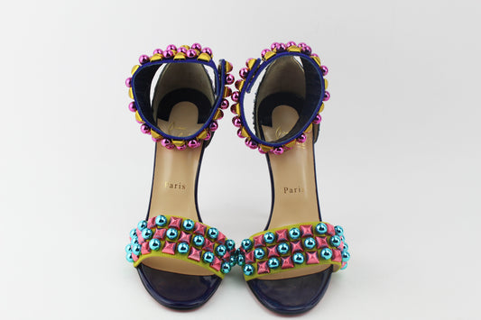 CHRISTIAN LOUBOUTIN TUDOR 120 CUBISTE PYTHON