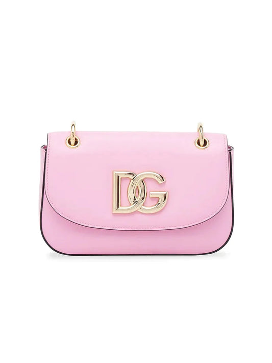 Dolce and Gabbana 3.5 DG Pink Leather Bag