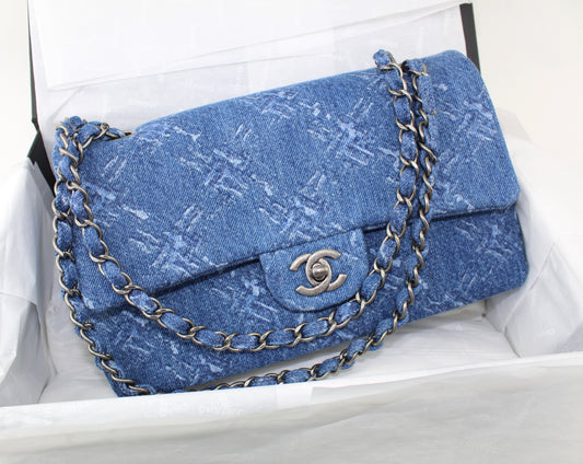 CHANEL DENIM FLAP BAG
