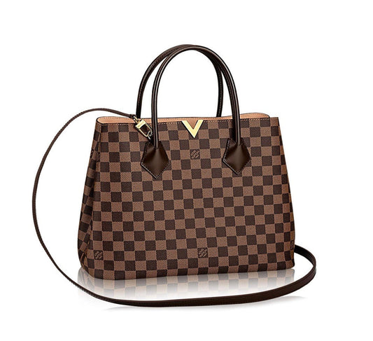 LOUIS VUITTON DAMIER EBENE KENSINGTON TOTE BAG