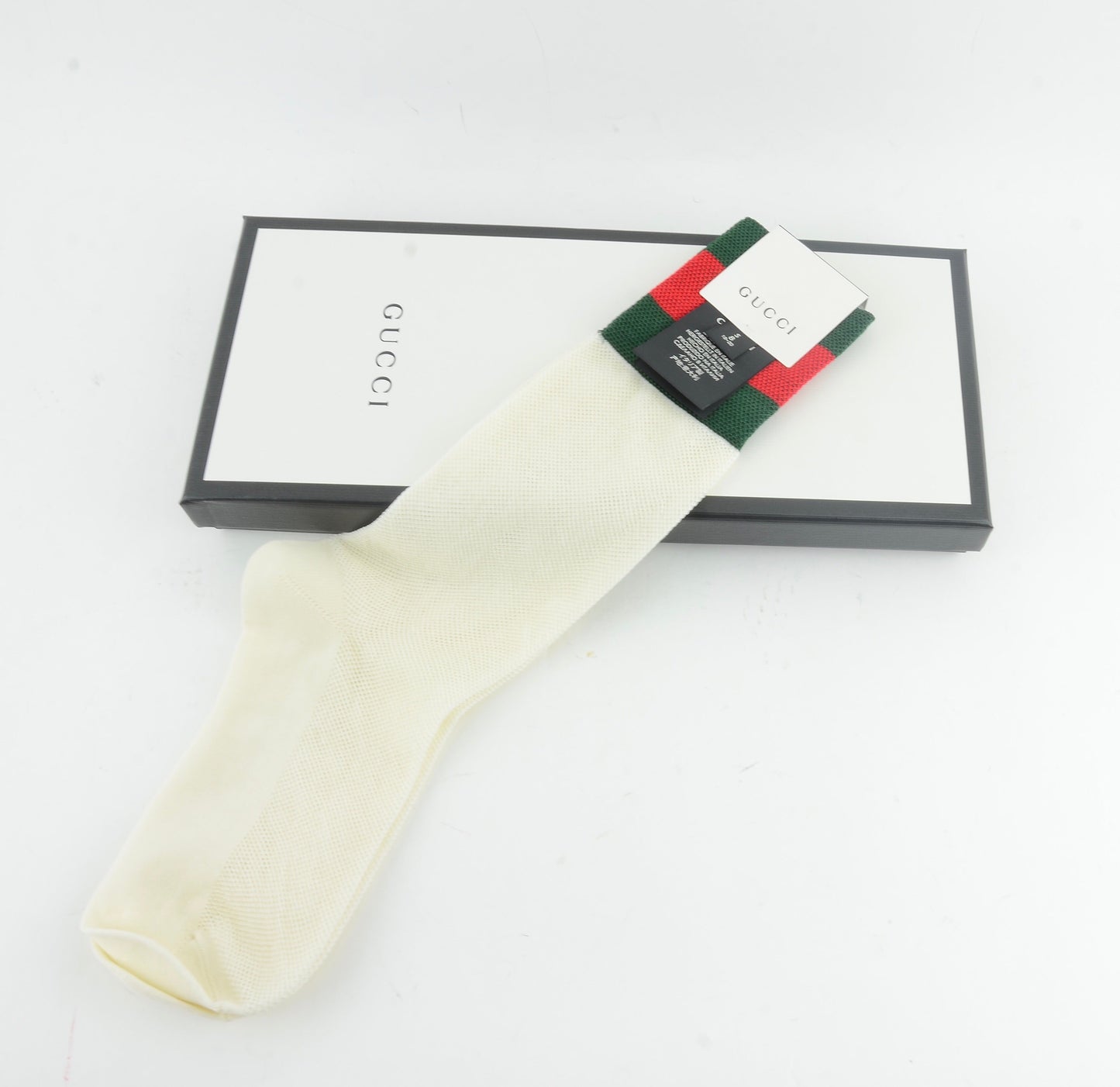 GUCCI SOCK WITH WEB SIZE MEDIUM