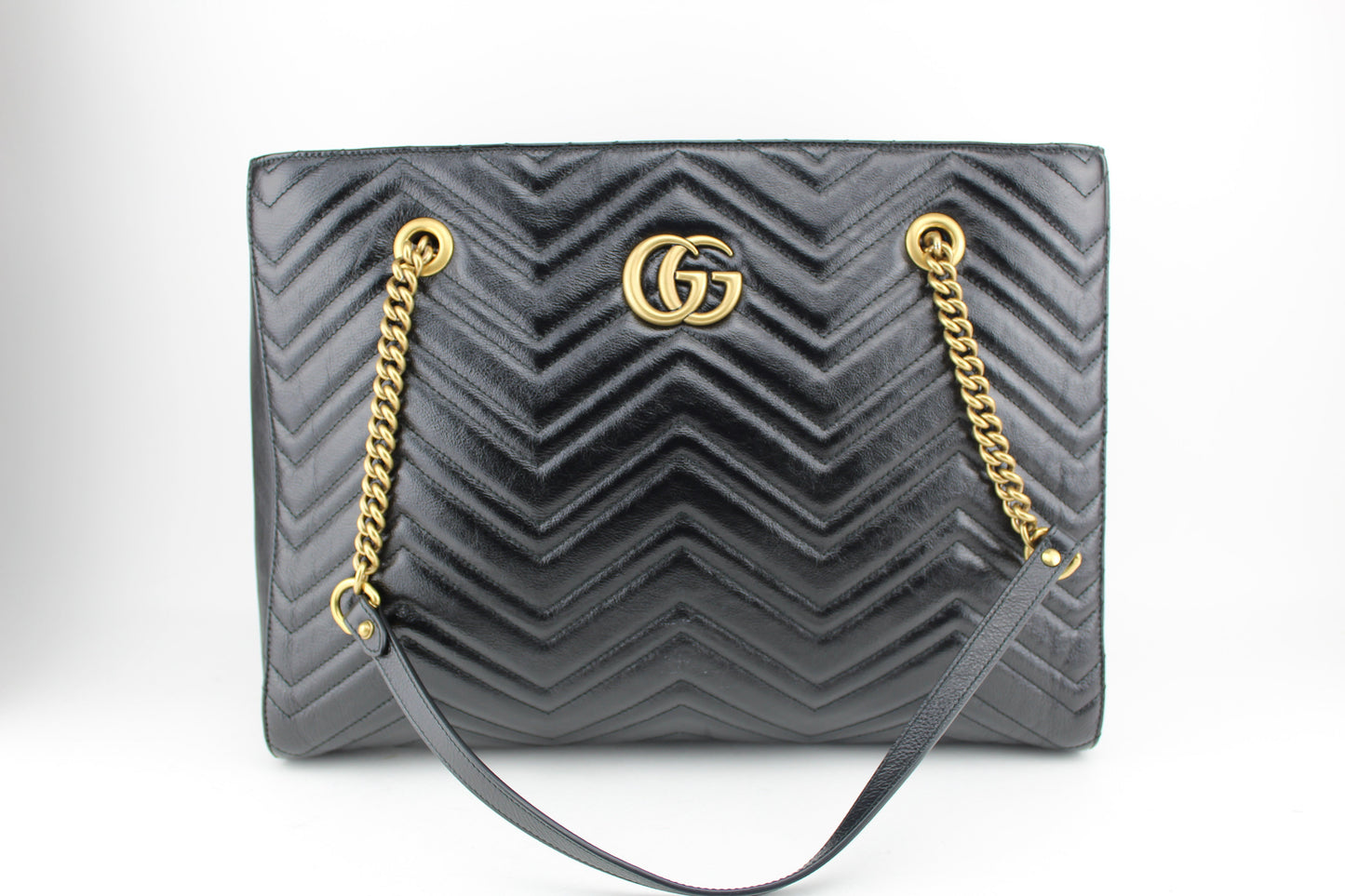 Gucci GG Marmont Matelassé medium tote black