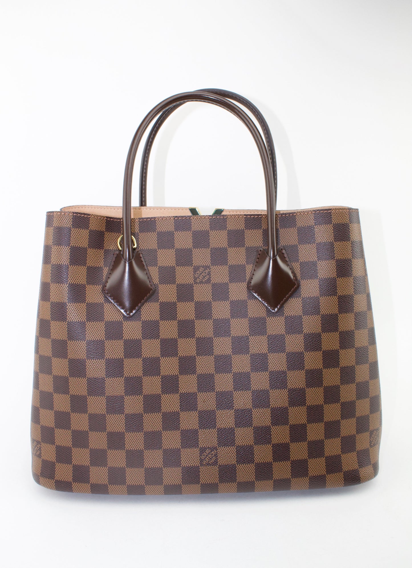LOUIS VUITTON DAMIER EBENE KENSINGTON TOTE BAG