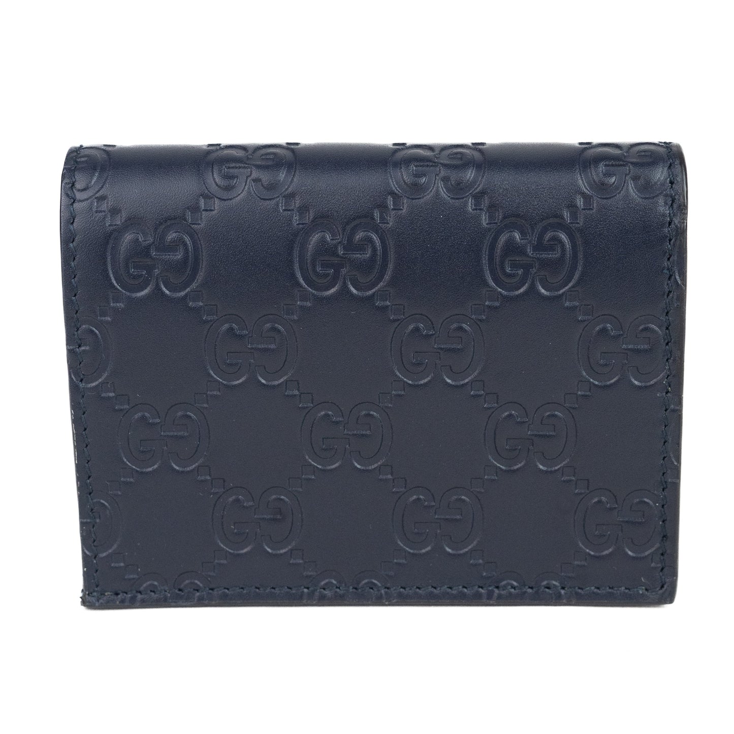 Gucci GG Signature Wallet Navy