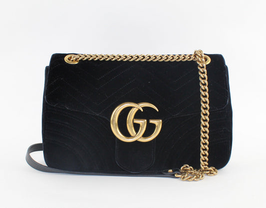 Gucci Marmont Medium Velvet shoulder Bag