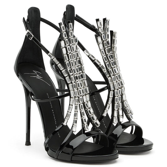 GIUSEPPE ZANOTTI BELLE CRYSTAL EMBELLISHED SIZE 40