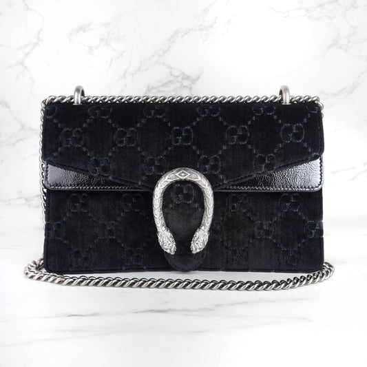 Gucci GG Velvet Small Dionysus Shoulder Bag
