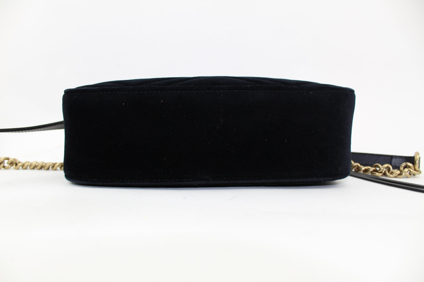 GUCCI SMALL GG MARMONT 2.0 MATELASSÉ VELVET SHOULDER BAG