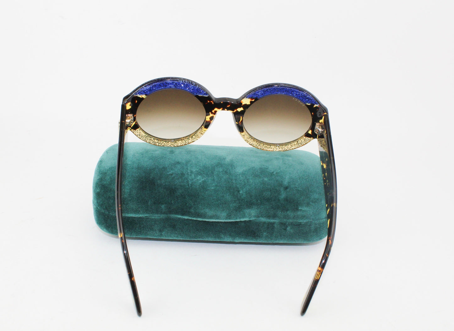 Gucci Glitter Round Sunglasses