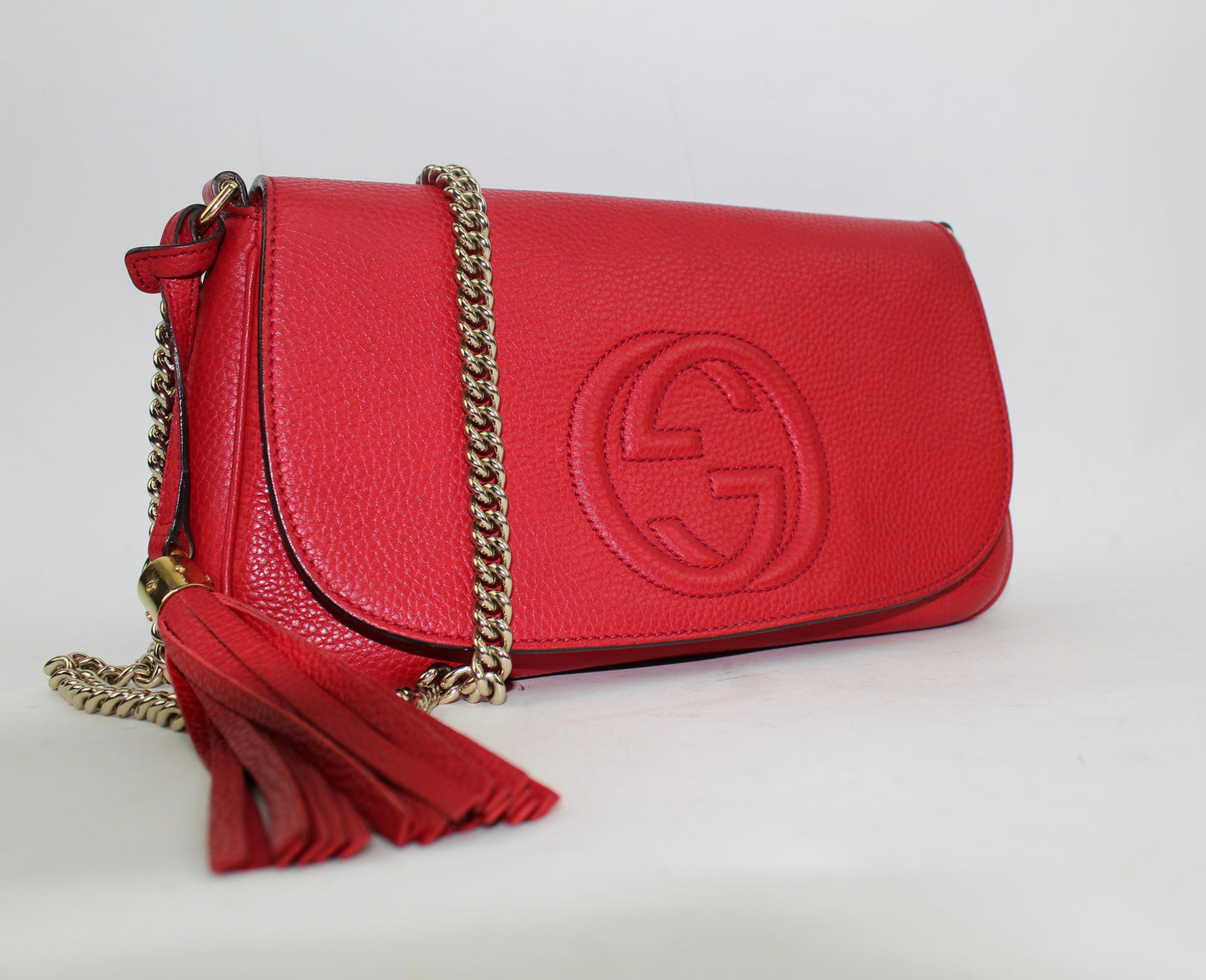 GUCCI SOHO MEDIUM CHAIN CROSSBODY BAG