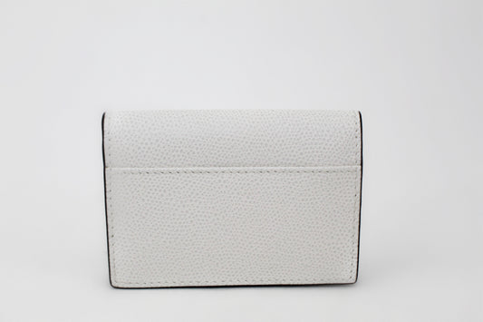 DIOR SADDLE FLAP CARD HOLDER WHITE