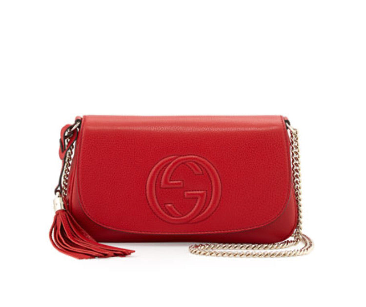 GUCCI SOHO MEDIUM CHAIN CROSSBODY BAG