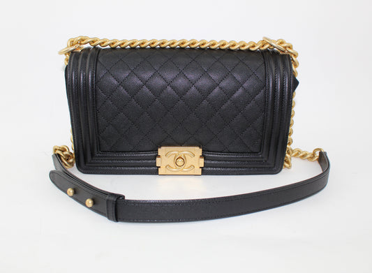 Chanel Medium Caviar Boy Bag
