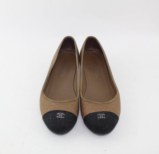 CHANEL BALLERINA FLATS SIZE 39.5