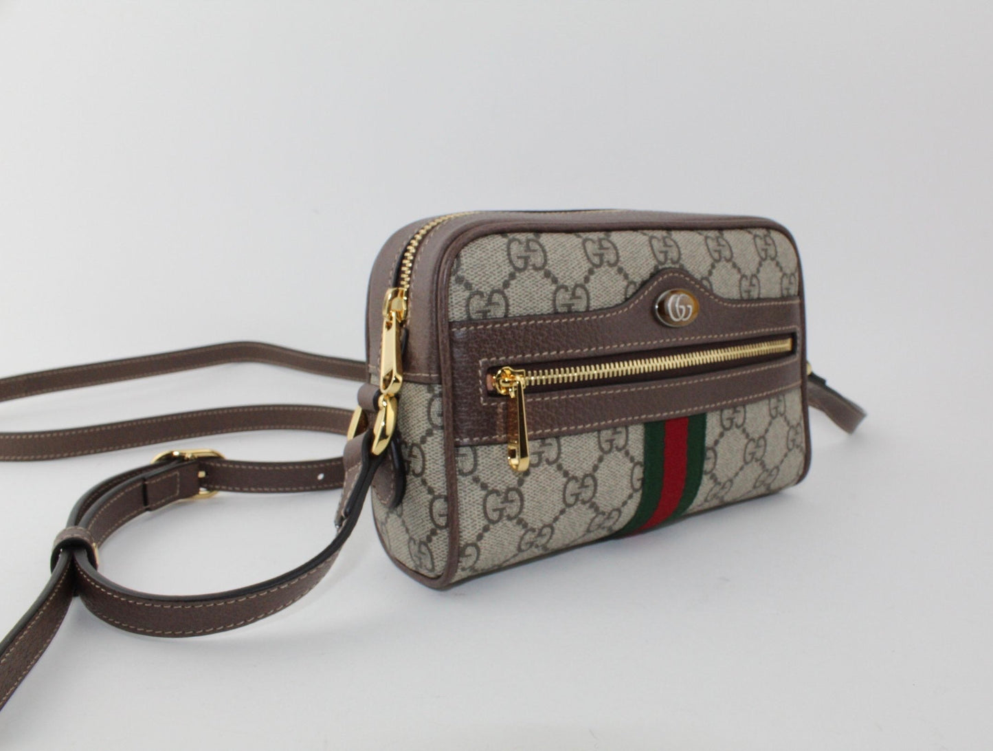 GUCCI OPHIDIA GG SUPREME MINI BAG