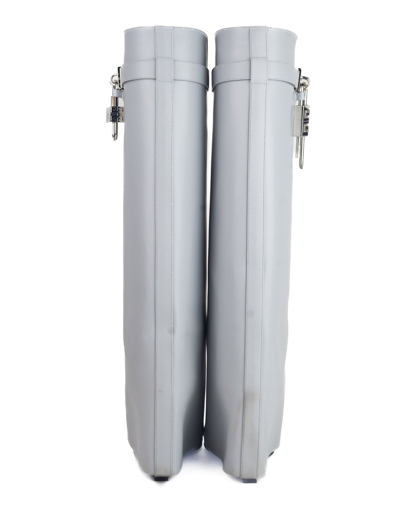 Givenchy Shark Lock Pant Boots Grey Calfskin leather