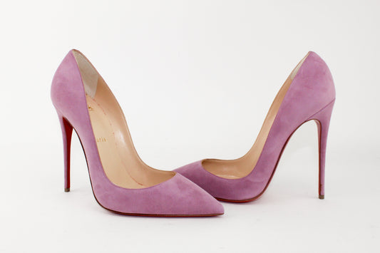 CHRISTIAN LOUBOUTIN SO KATE SUEDE ROSETTE