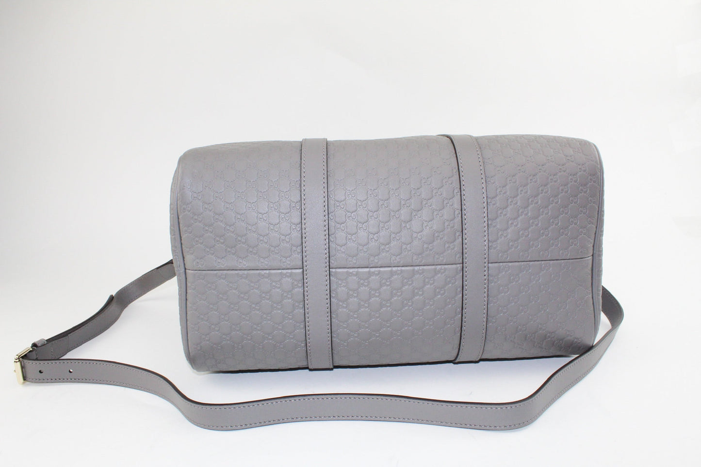 Gucci Boston Guccissima Bag grey