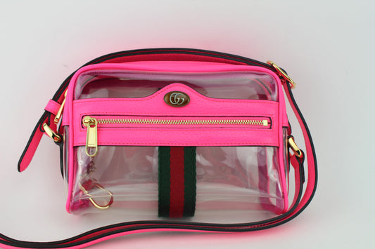 Gucci Mini Ophidia Transparent Crossbody bag