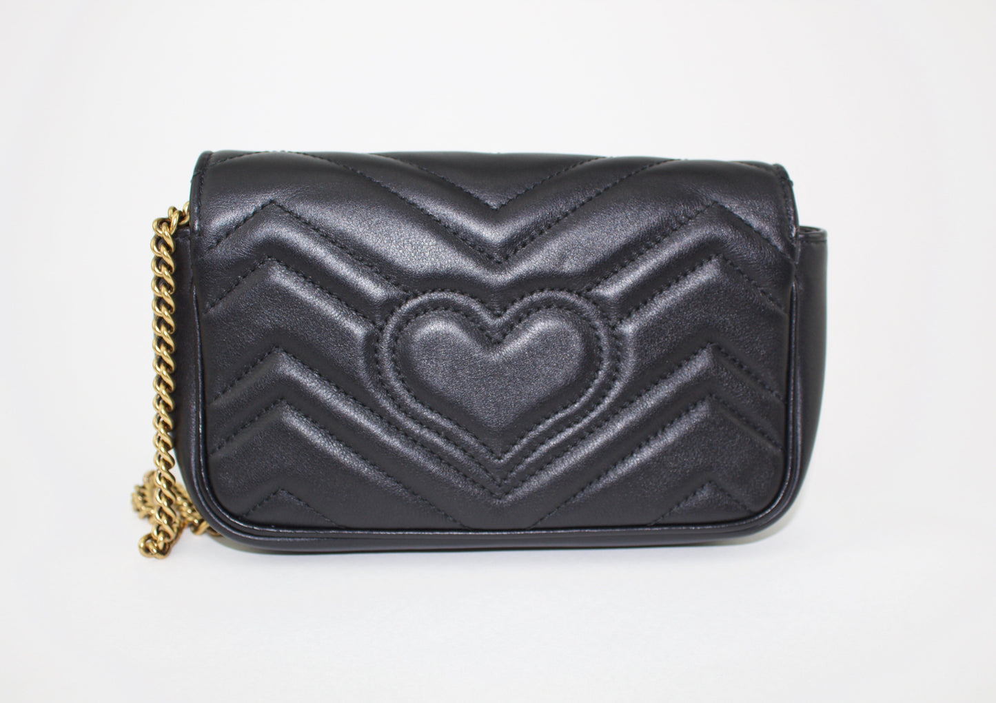 GUCCI GG MARMONT LEATHER SUPER MINI BAG