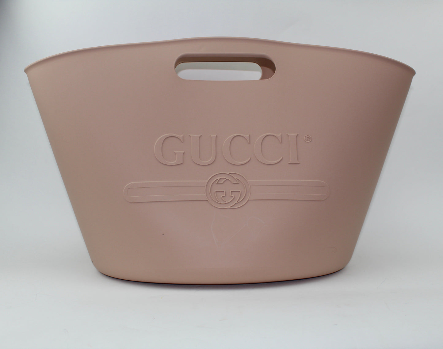 GUCCI LOGO RUBBER BUCKET TOTE BAG