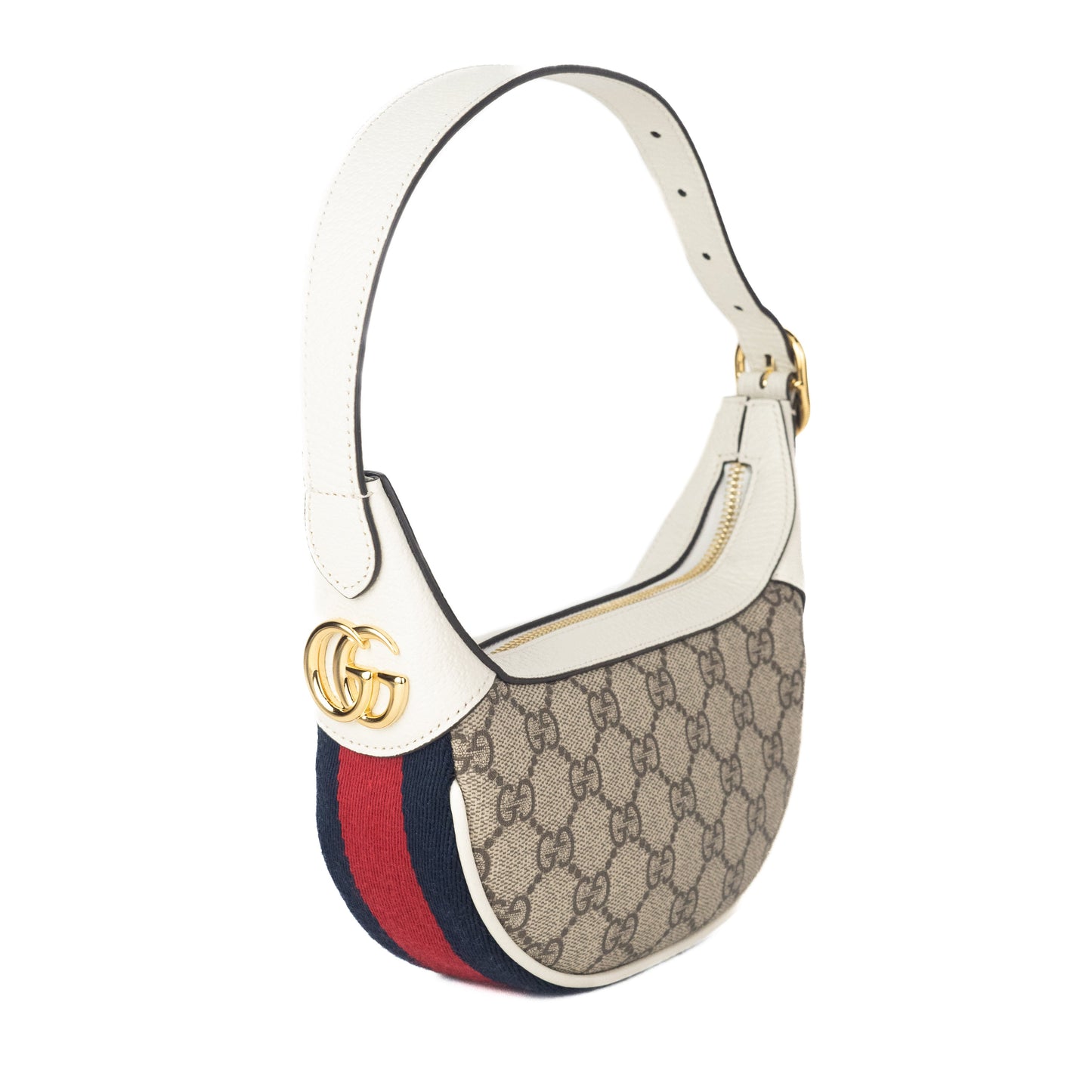 Gucci Ophidia GG Supreme Mini Bag in White