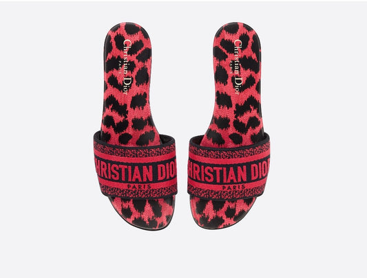 Dior D-Way Slides Rasberry Pop Mizza