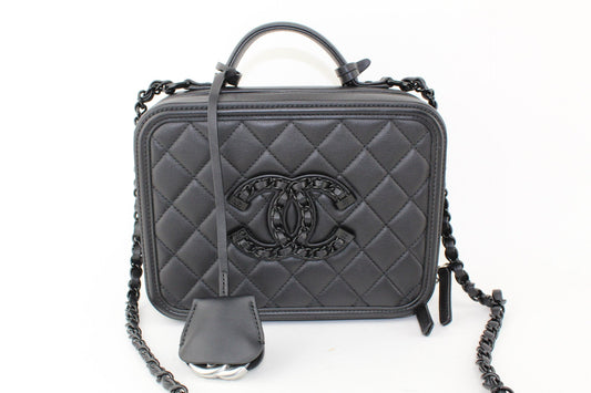 Chanel Black Vanity Case