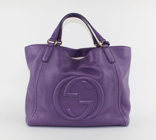 GUCCI SOHO SHOULDER MEDIUM LEATHER BAG