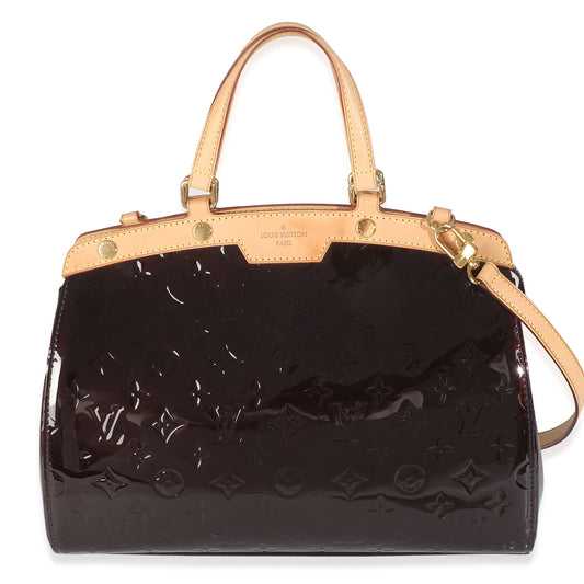 Louis Vuitton Amarante Monogram Vernis Brea GM