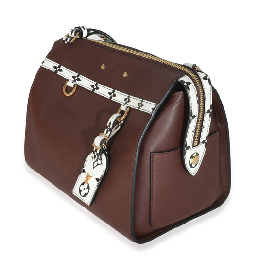 Louis Vuitton Burgundy Calfskin Speedy Amazon MM