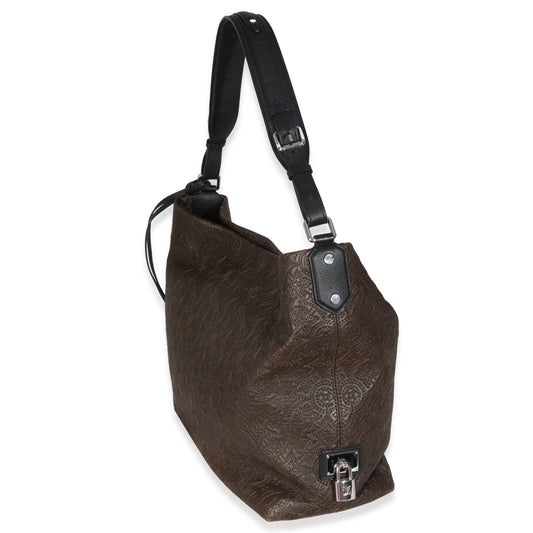 Louis Vuitton Olive Monogram Lambskin Antheia Hobo