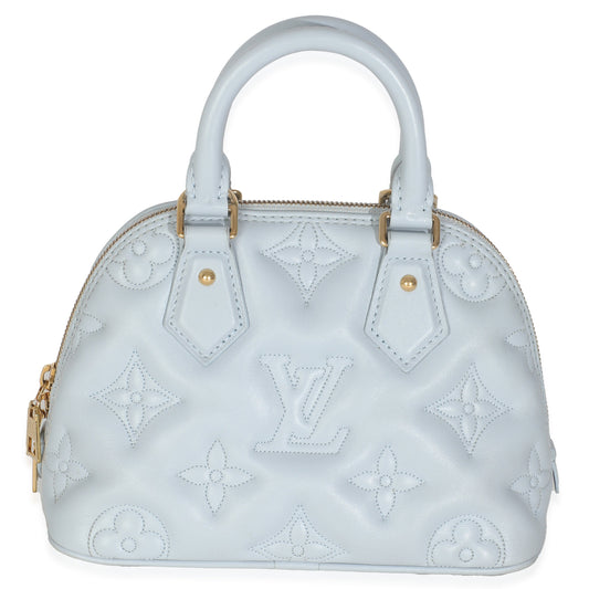 Louis Vuitton Blue Glacier Bubblegram Calfskin Alma BB