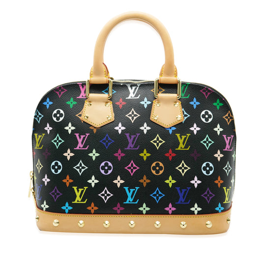 Louis Vuitton Black Multicolore Monogram Canvas Alma PM