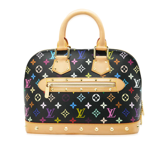 Louis Vuitton Black Multicolore Monogram Canvas Alma PM