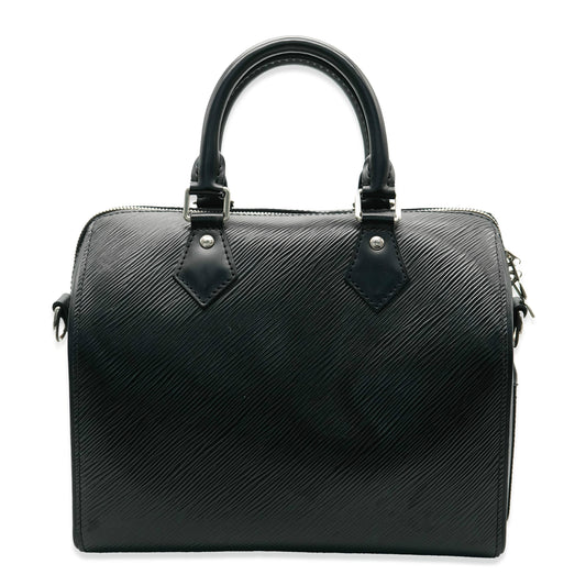 Louis Vuitton Black Epi Speedy Bandouliere 25
