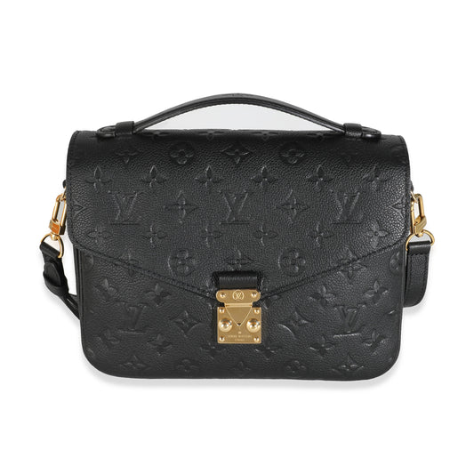 Louis Vuitton Black Monogram Empreinte Pochette Metis