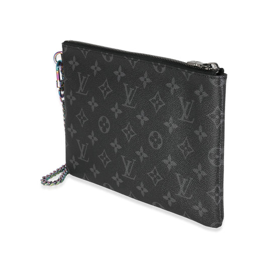 Louis Vuitton Monogram Eclipse Canvas Fragment Design Ipad Pouch