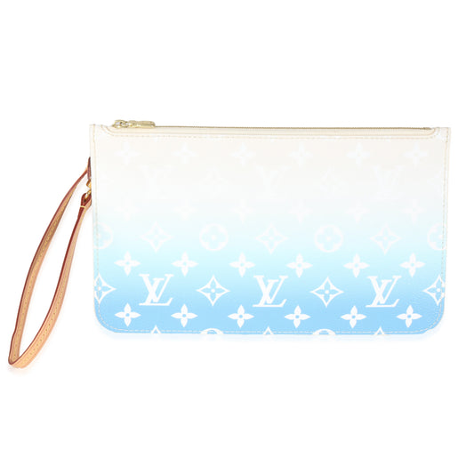 Louis Vuitton Blue By The Pool Monogram Canvas Neverfull Pouch