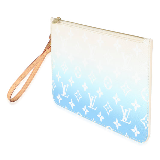 Louis Vuitton Blue By The Pool Monogram Canvas Neverfull Pouch