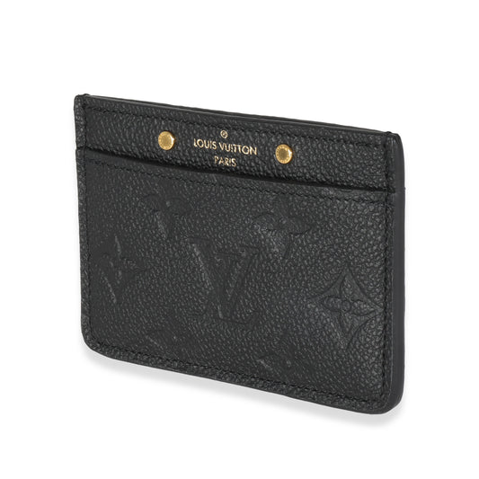 Louis Vuitton Black Monogram Empreinte Credit Card Holder