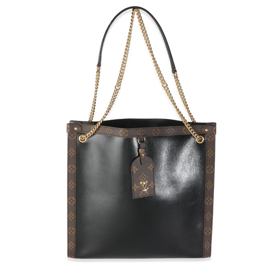Louis Vuitton Black Calfskin Monogram Canvas Nova MM LV Vibe