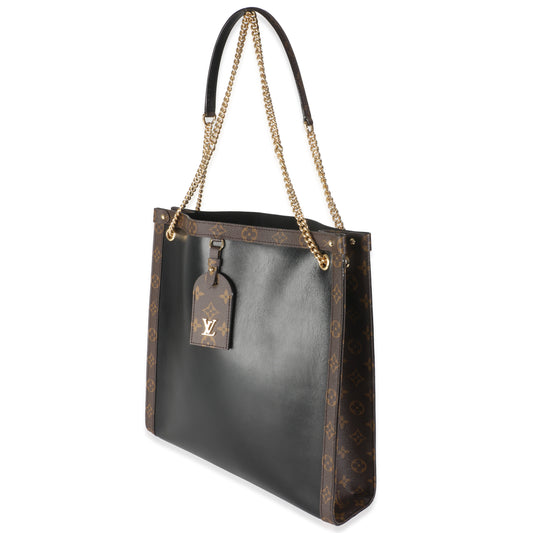 Louis Vuitton Black Calfskin Monogram Canvas Nova MM LV Vibe