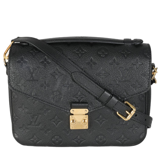 Louis Vuitton Black Monogram Empreinte Pochette Metis