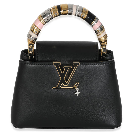 Louis Vuitton Black Taurillon Mini Capucines
