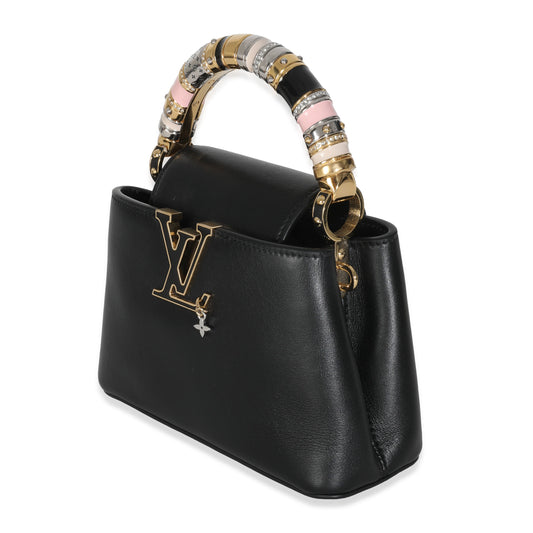 Louis Vuitton Black Taurillon Mini Capucines